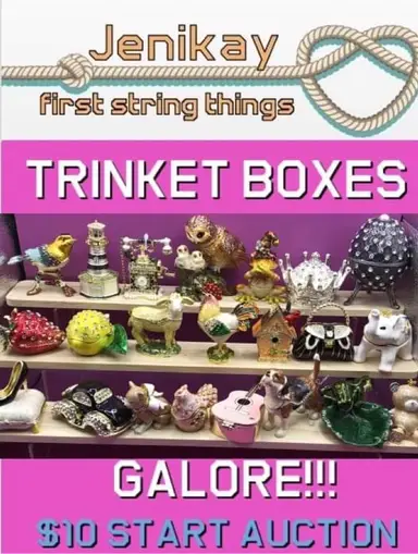 $10 Starts Bejeweled Trinket Box Auction!!