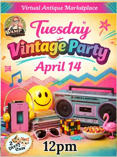 Tuesday Vintage Party with 2 Dizzy Cats 