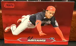 CJ Abrams Red Foil 2024 Stadium Club 222 Washington Nationals