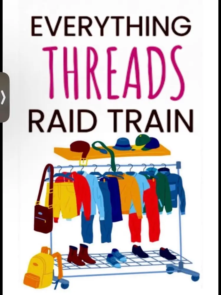 Threads train, vintage , single stitch..