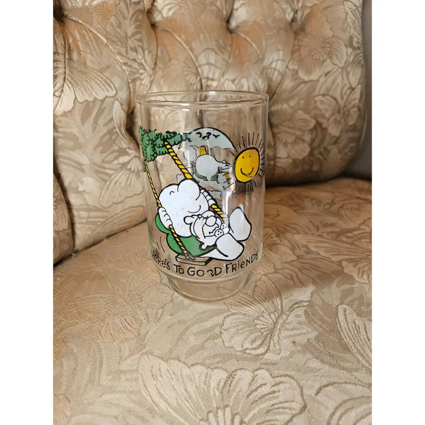 Vintage 7 Up Collector ZIGGY Glass 1977- Here's to Good Friends