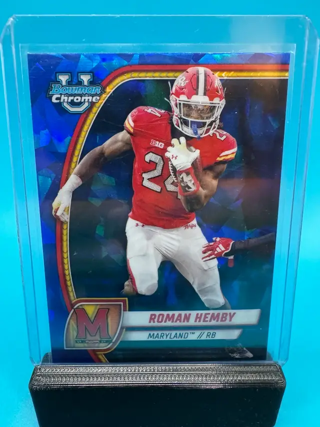 Roman Hemby Bowman Chrome U Sapphire Maryland Terrapins