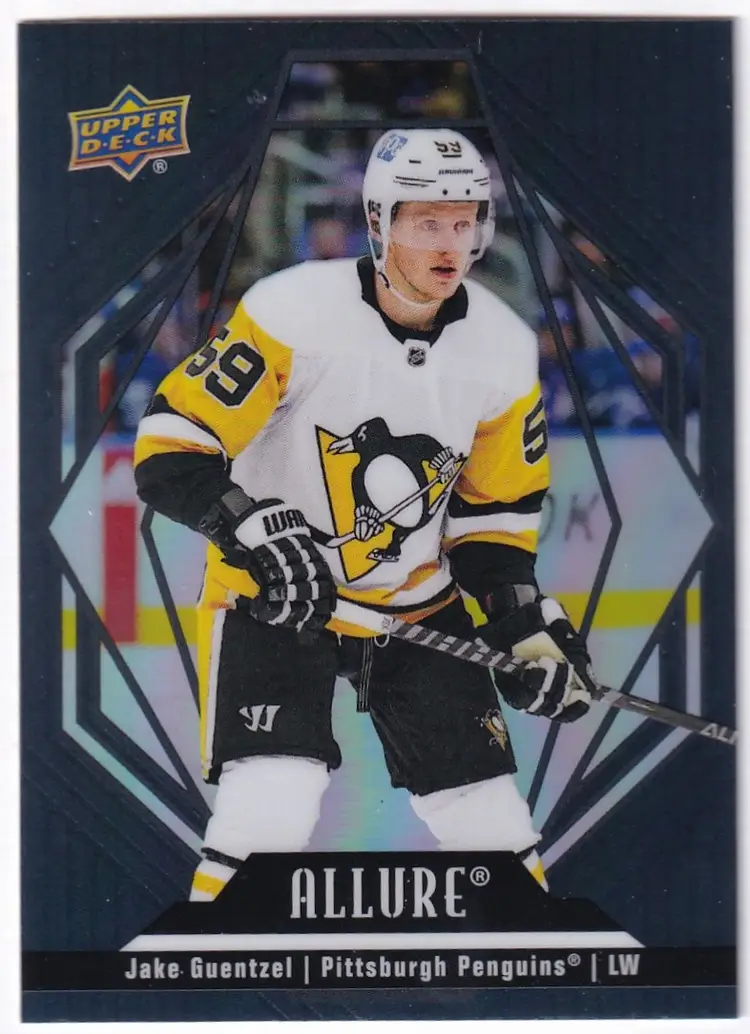 2022-23 Upper Deck Allure Black Rainbow #41 Jake Guentzel Pittsburgh Penguins Hockey Card