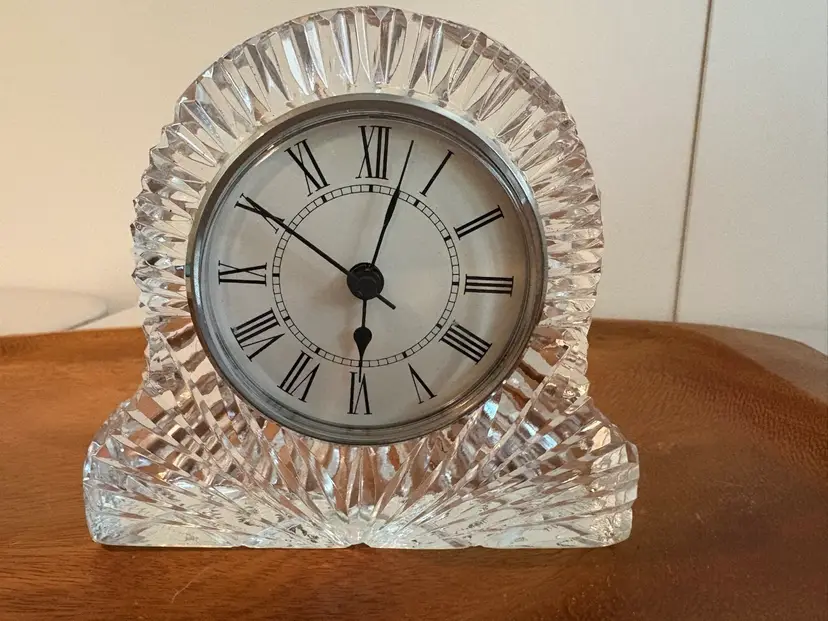 Thomas James Lead Crystal Clock