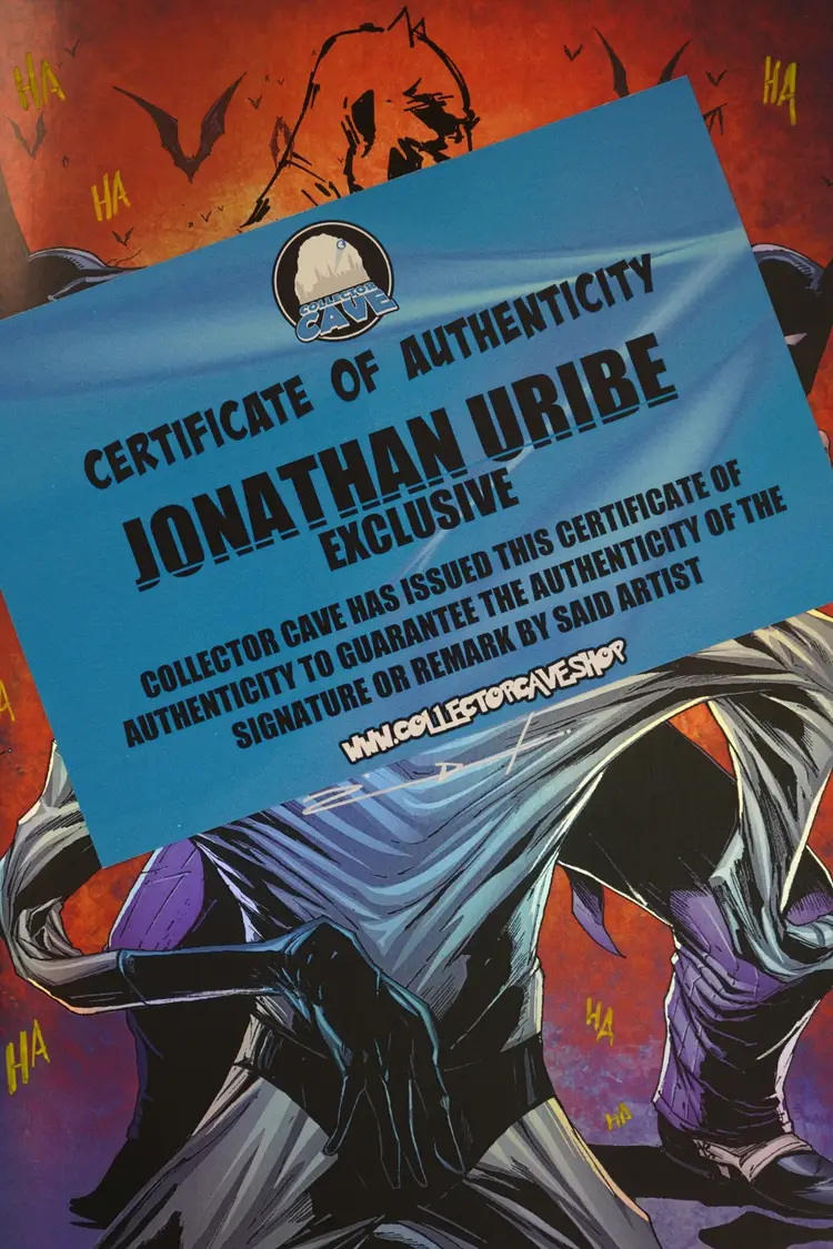 Beyond The Joker Complex Virgin Foil Signed & Remarked By Jonathan Uribe LTD 75