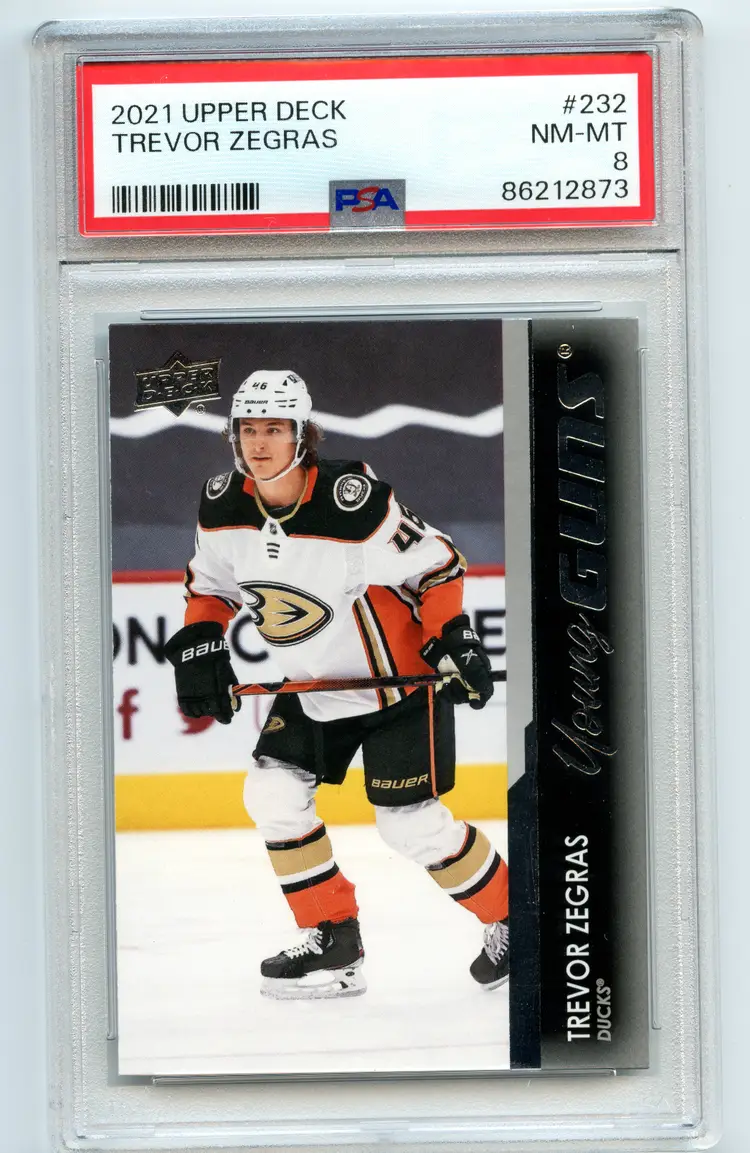 2021 UD Trevor Zegras YG  PSA8 Anaheim Ducks