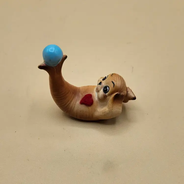 Joseph Original Mini Seal Balancing Blue Ball on Tail