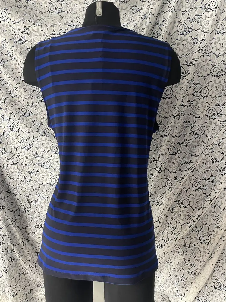 NWT DKNY Women’s Large Black/Blue Top