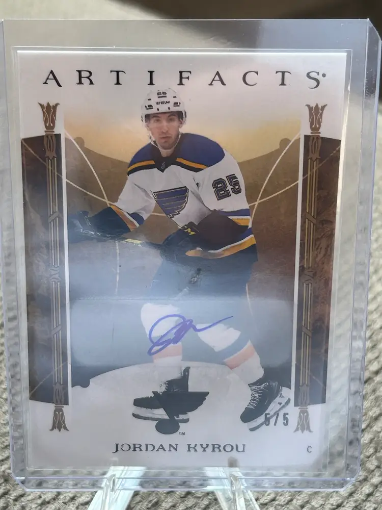2022-23 Artifacts Autograph /5 Jordan Kyrou