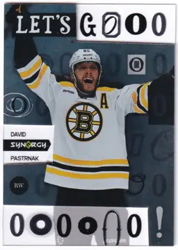 2023-24 Synergy Let's Goooo #LG3 David Pastrnak Boston Bruins Hockey Card