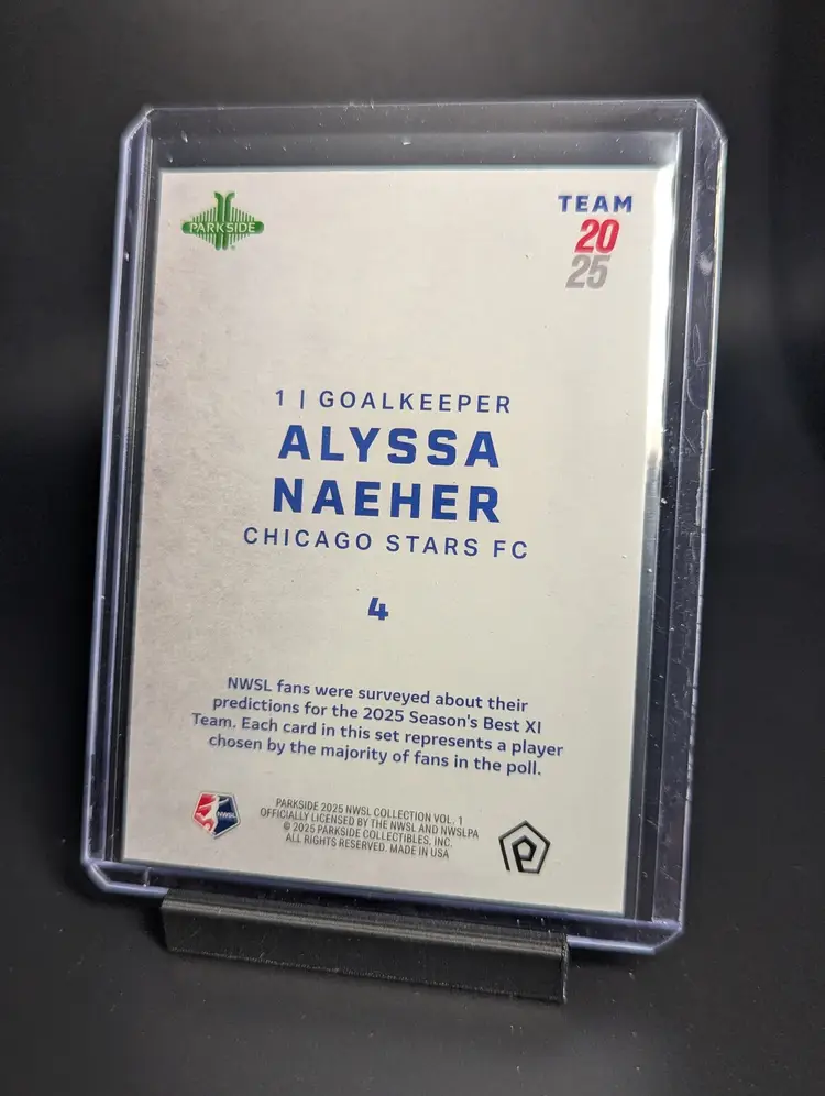 2025 Parkside NWSL Vol 1 Team 2025 Alyssa Naeher Chicago Stars