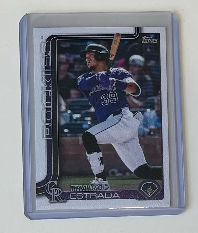 Thairo Estrada Canvas /50 Colorado Rockies