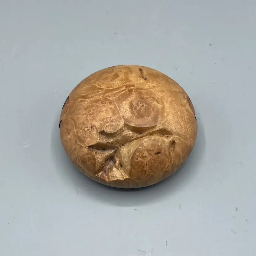 Handmade Natural Burl Wood Paperweight