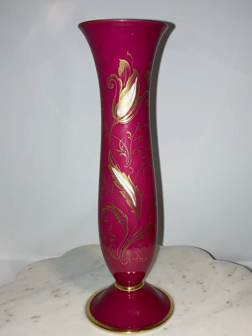 Vintage Fürstenberg Porcelain 10” Vase! Made in Germany!