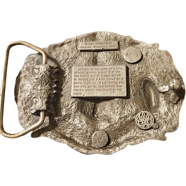 1987 Bergamot Motorcycle Belt Buckle