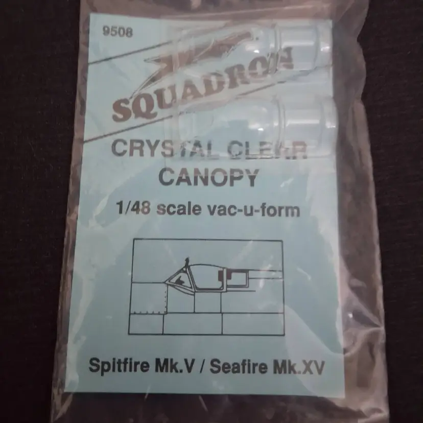 Squadron Crystal Clear Canopy 1/48 Scale for Spitfire Mk.V/Seafire Mk.XV