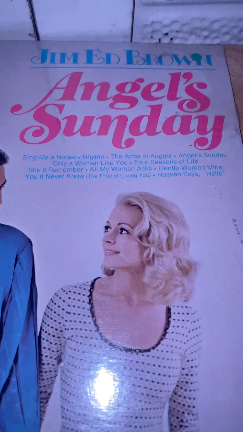 JIM ED Brown Vinyl Record LP
Angel’s sunday , Read Description
