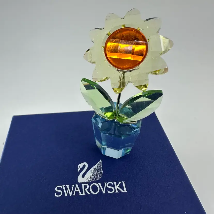 Swarovski Happy Flower Sunflower 2” In Original Box