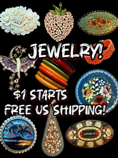 Micro Mosaics, Bakelite, Kirks Folly, Butterfly Wing, Celluloid 