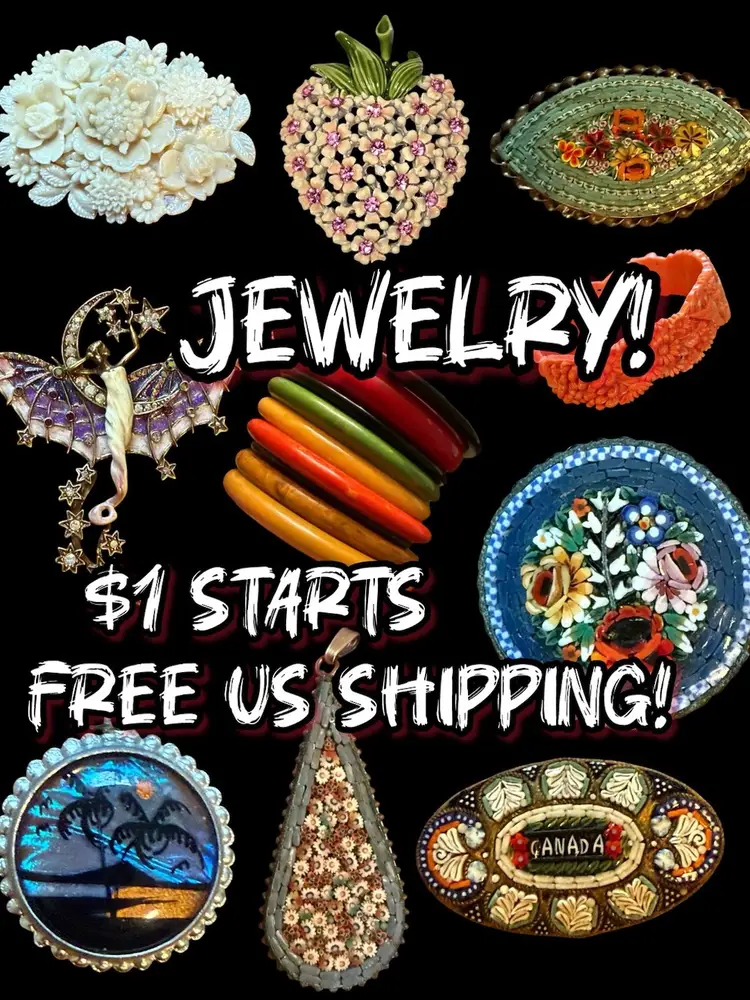 Micro Mosaics, Bakelite, Kirks Folly, Butterfly Wing, Celluloid 