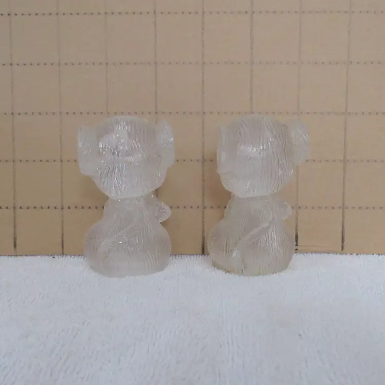 Vtg Acrylic Mice Salt & Pepper Shaker Set