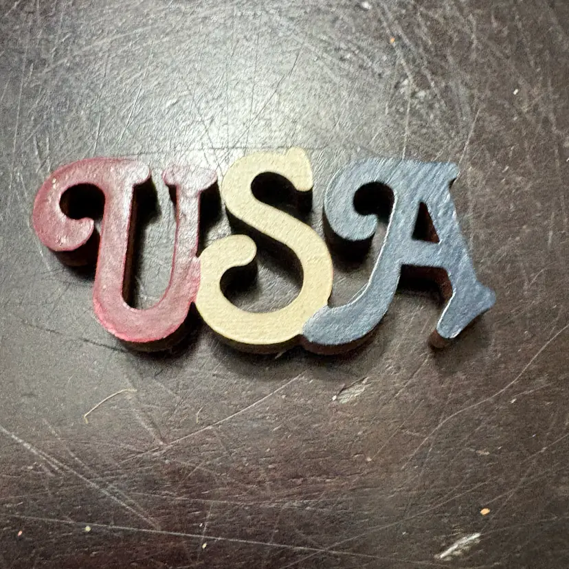USA wood Hand painted Sign