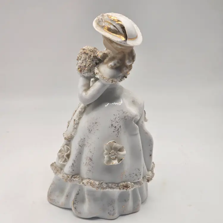 Lefton China woman figurine vintage Victorian KW 1572