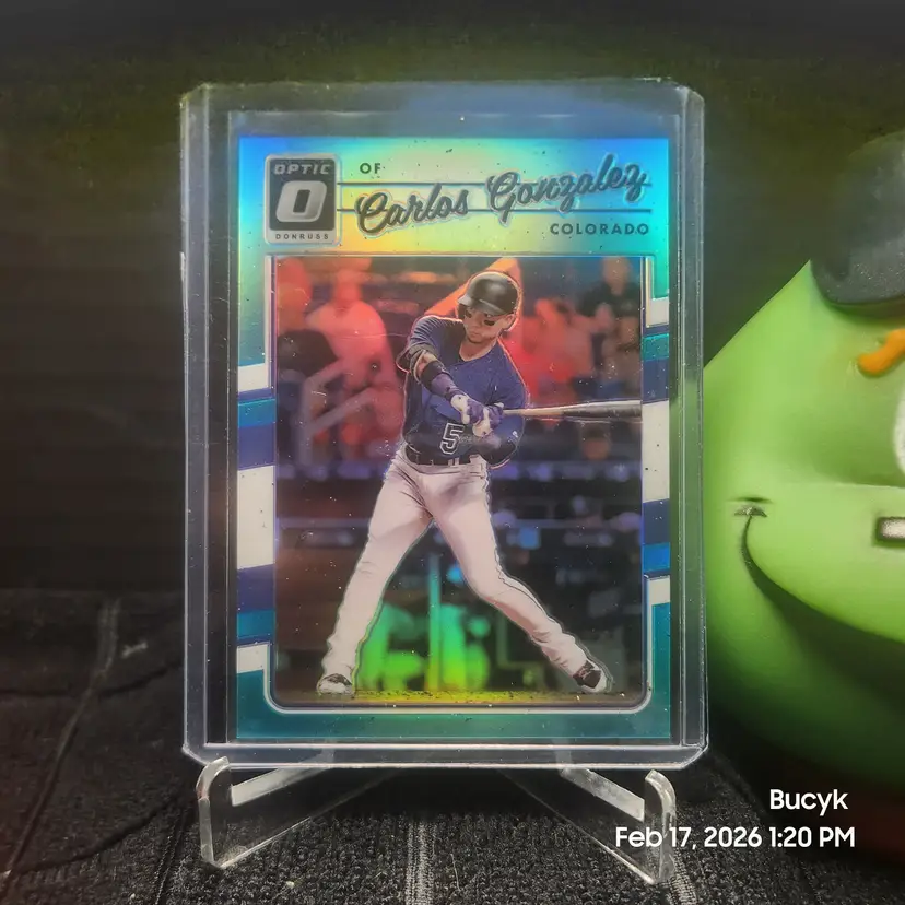2017 Optic Teal - Carlos Gonzalez Colorado Rockies 202/299
