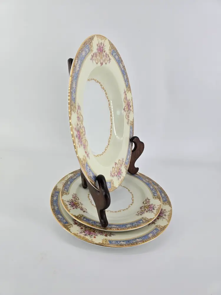 Noritake Bluelace Fruit/Dessert Bowls #3032 - Set Of 3 - VTG