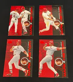 Mark McGwire 1999 Upper Deck Mark 2 History Lot HR 67, 68,69 & 70 St. Louis Cardinals