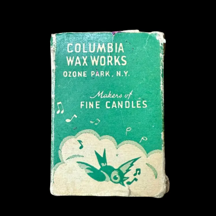 Vintage Columbia Wax Works Happy Birthday Candles, With Box AS IS