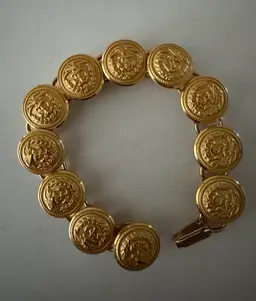 US Coast Guard Medallion Bracelet 7” long