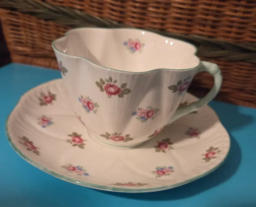 Vintage Shelley "Rosebud" Teacup & Saucer