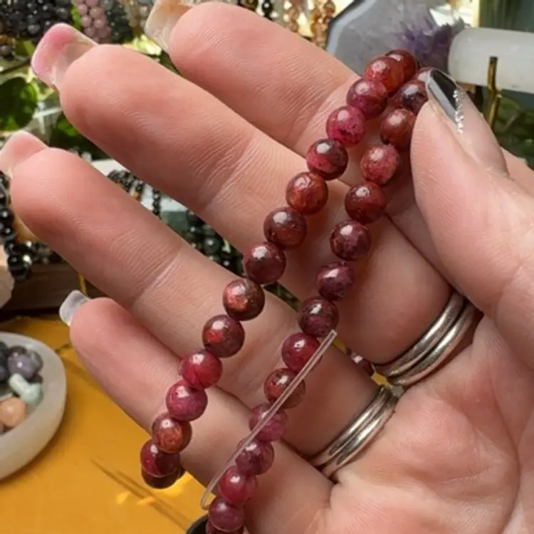 Thulite 6mm Bracelet