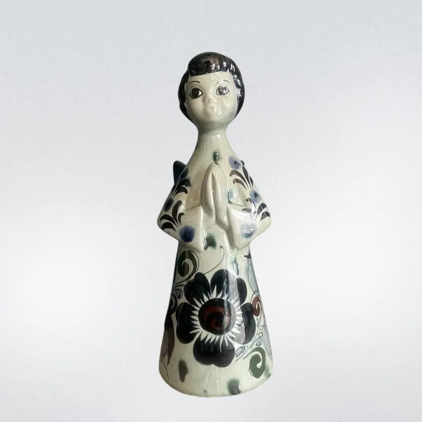 Tonala Mexican Folk Art Pottery Angel
