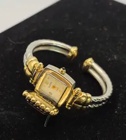 Vintage Joan Rivers Flip Top Cuff Watch