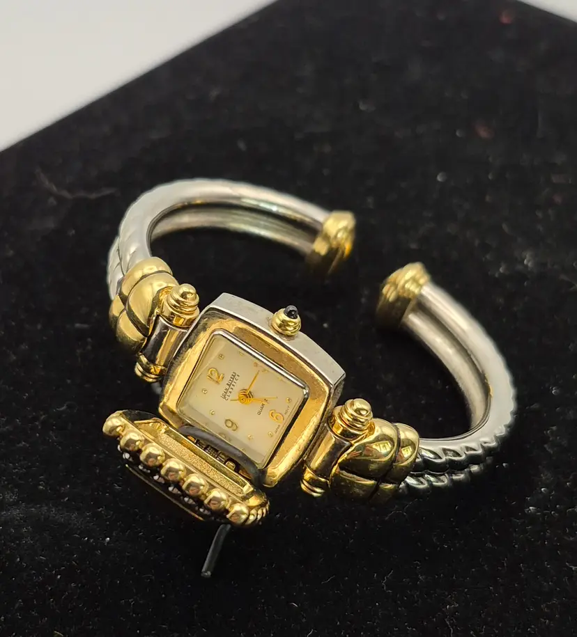 Vintage Joan Rivers Flip Top Cuff Watch