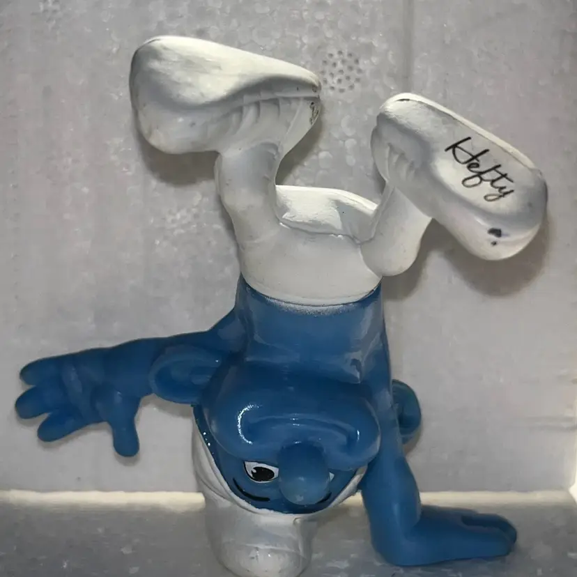 Signed Disney PVC Figure Hefty Smurf