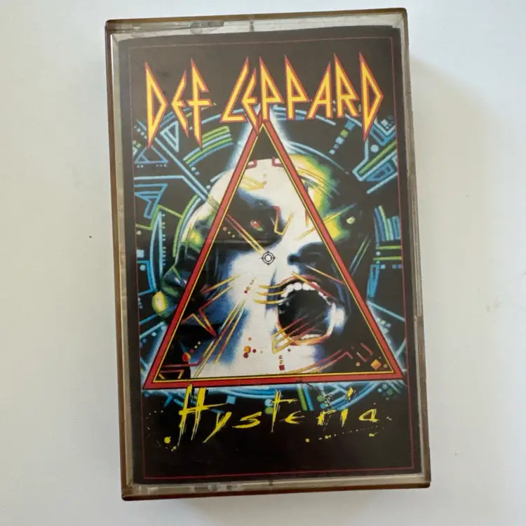 Hysteria by Def Leppard (Cassette, 1987, Mercury) 830675-4Q-1