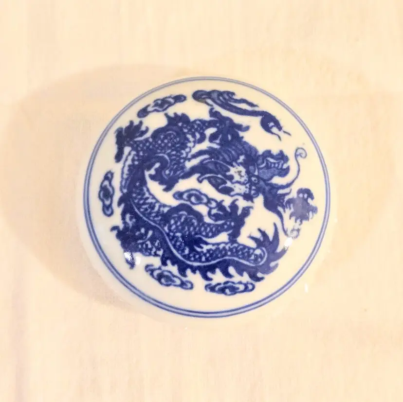 Share Chinese Large Dragon Ceramic Paint Pot - Sealed