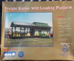 Vintage New Sealed IHC HO Scale Freight Station with Loading Platform Kit #3505