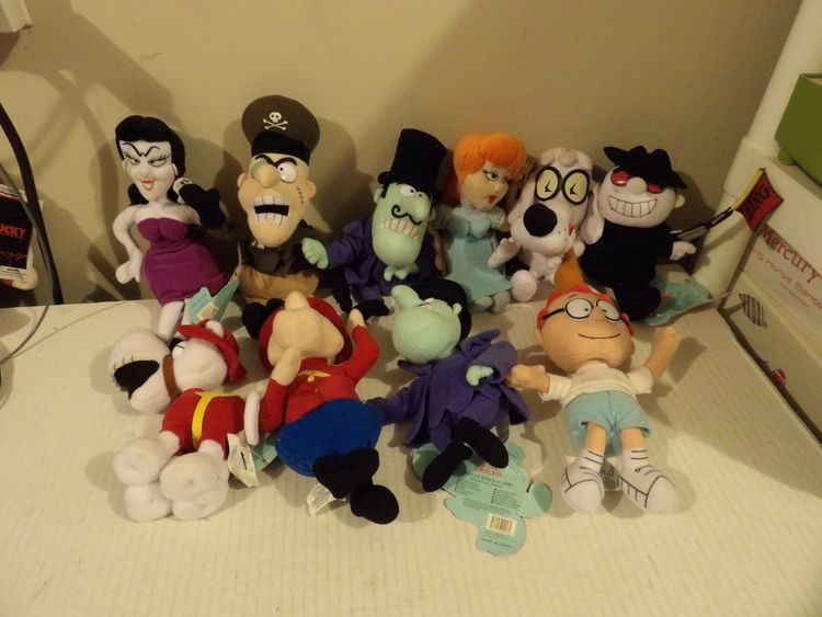 * Rocky and Bullwinkle & Friends 8 in Plush CVS Exclusive Set Of 10 Some W/Tags