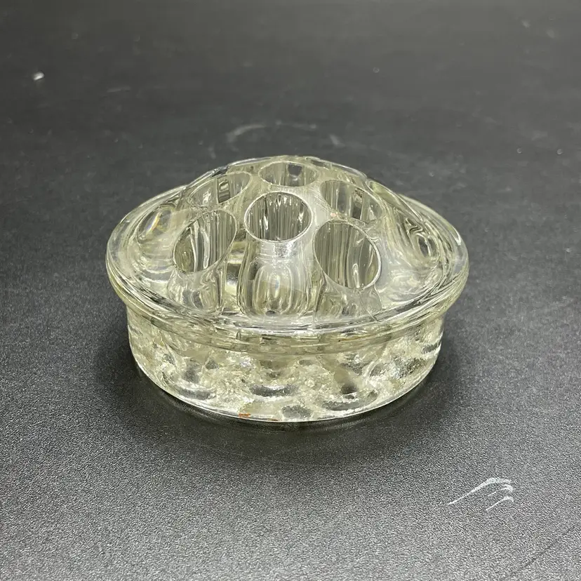 Clear Glass Flower Frog 11 Hole Floral Arrangement Insert
