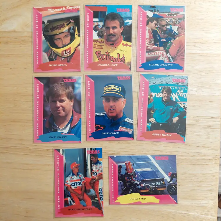 Lot of 24 1993 Traks cards. Includes Al Unser, Jr. Daytona guest.