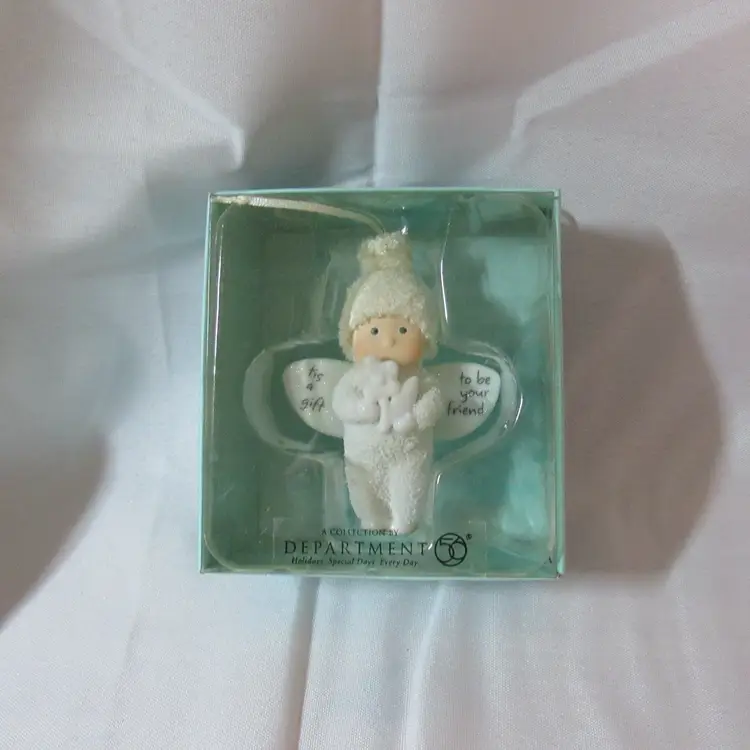 2008 Dept 56 Snowbabies Angel Ornament "Tis a Gift to be Your Friend"