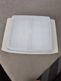 Vintage Tupperware Egg Keeper Deviled Egg Carrier Storage Container Made In Usa