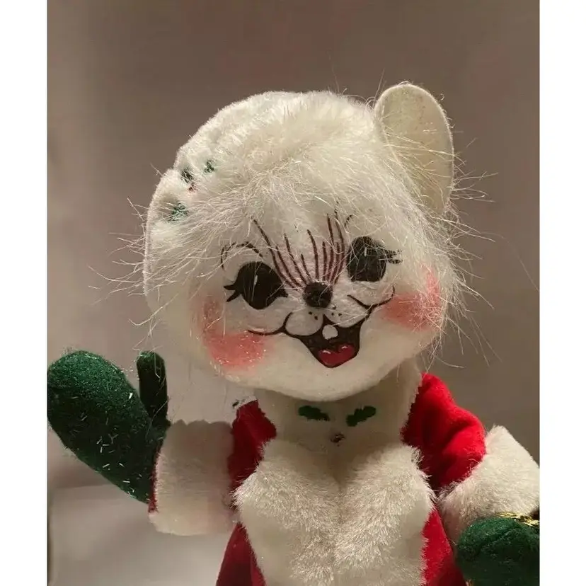 Vintage Annalee Christmas Santa Mouse with Toy Bag 10” Inch Tall