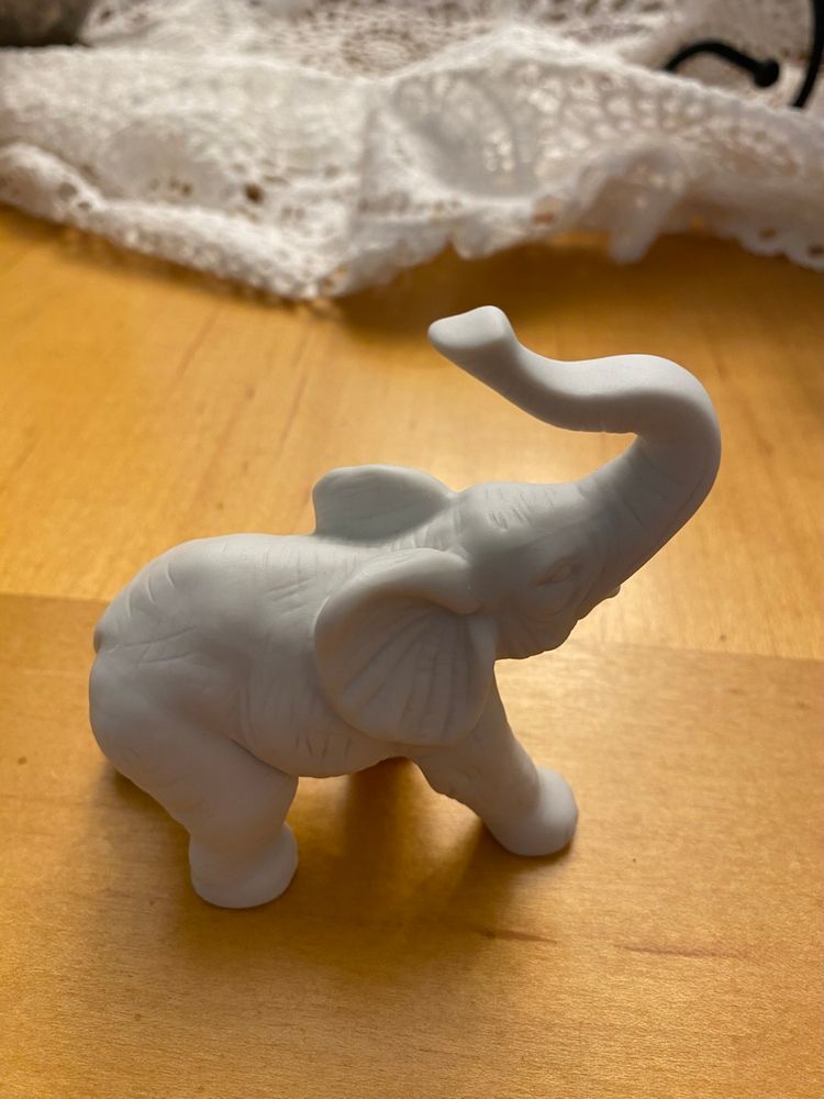 RARE! ROSENTHAL-HAUS BISQUE PORCELAIN ELEPHANT