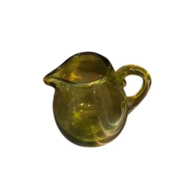 Green Art Glass Pitcher