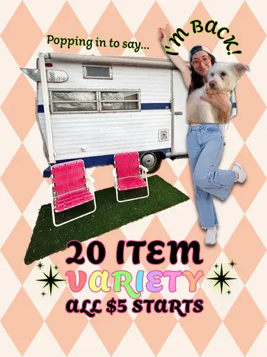 It’s Good To Be BACK! 👋 20-Item Variety, $5 sb 🚐🌈